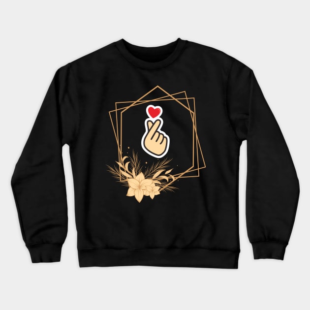 Oppa / heart Crewneck Sweatshirt by Sam's Essentials Hub